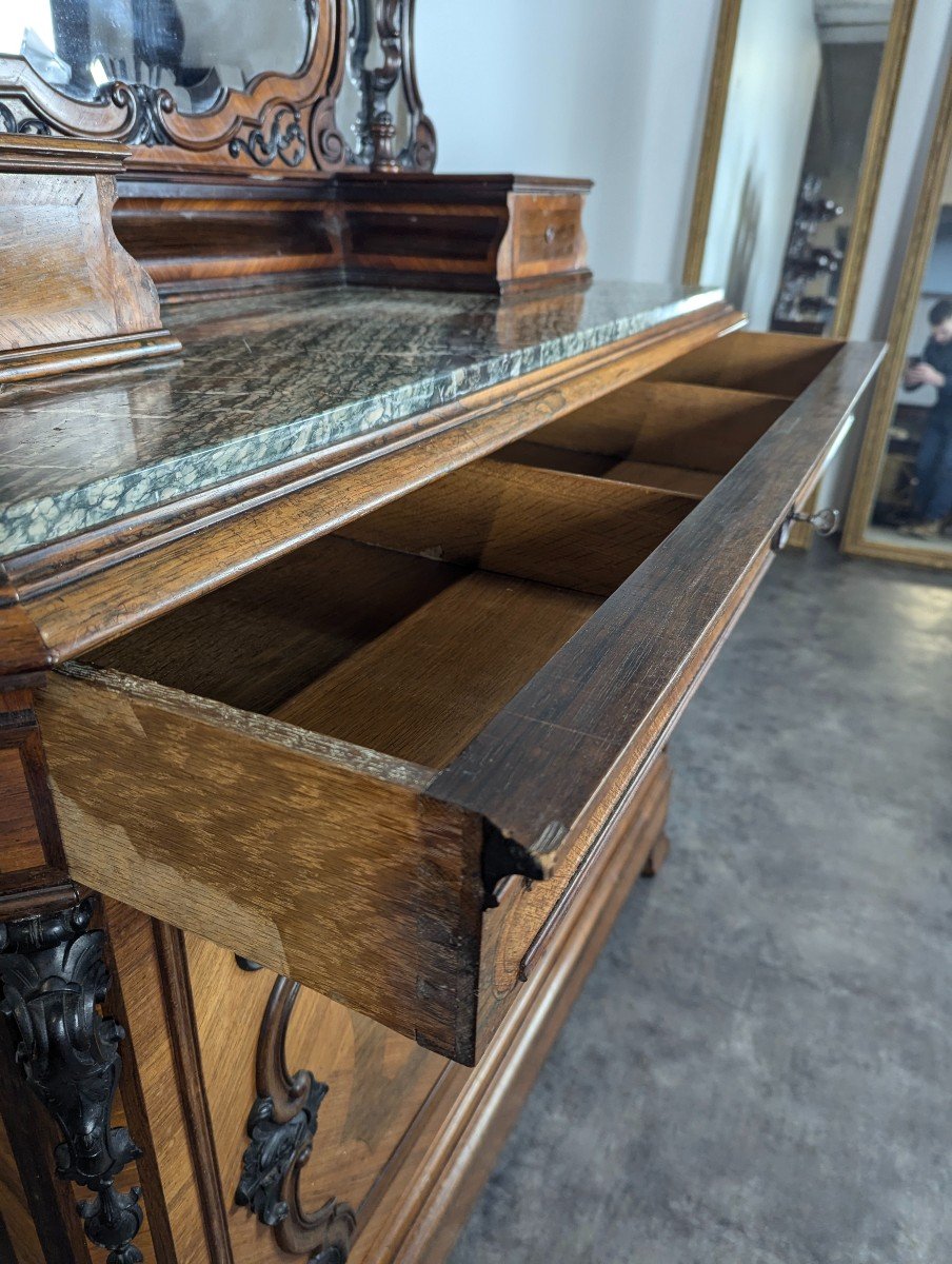 Dressing Table In Rosewood And Rosewood, Napoleon III Period-photo-3