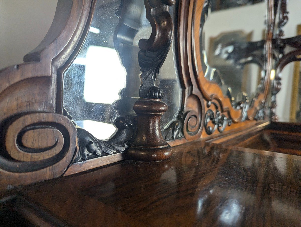 Dressing Table In Rosewood And Rosewood, Napoleon III Period-photo-6