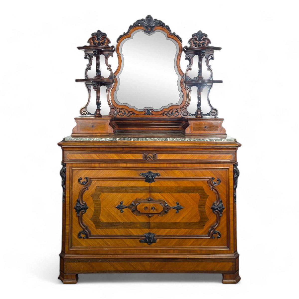 Dressing Table In Rosewood And Rosewood, Napoleon III Period