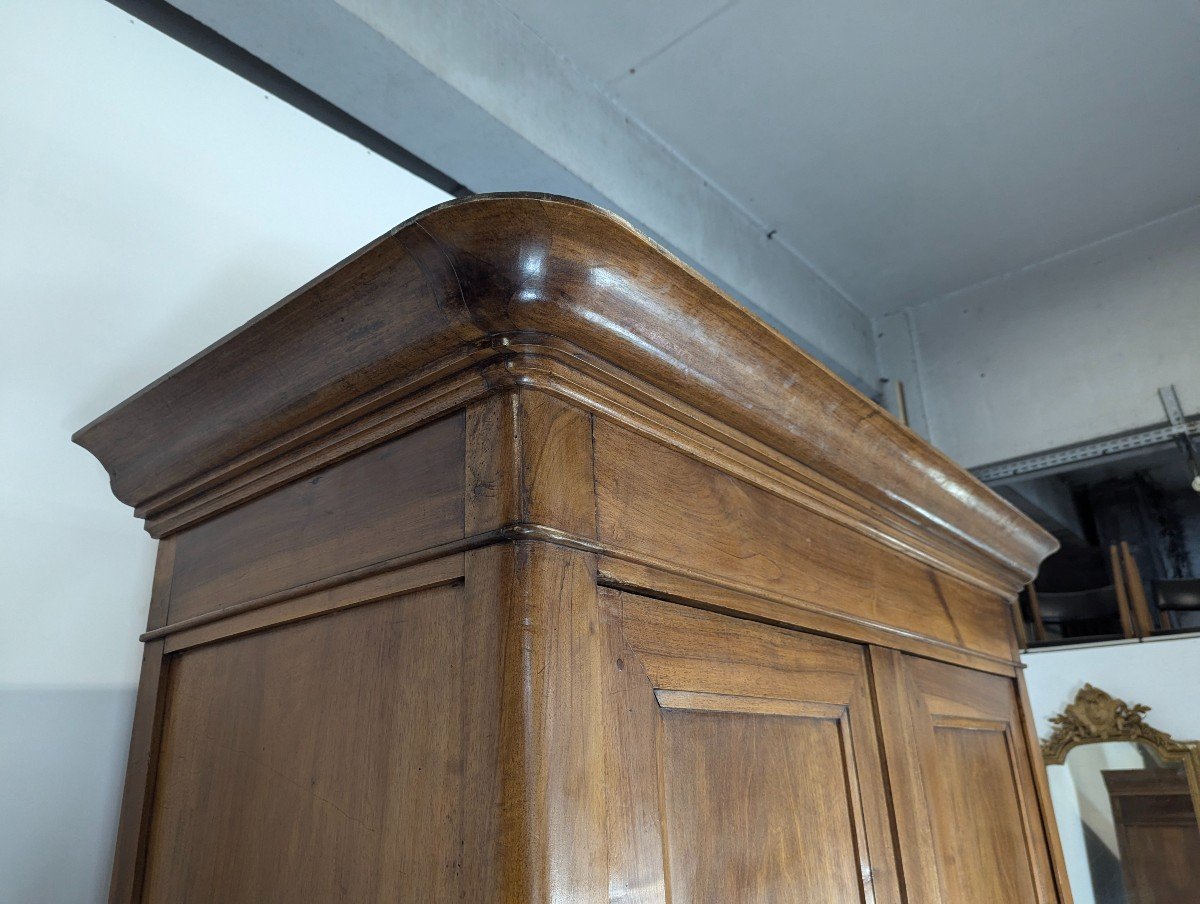 Large Louis Philippe Period Walnut Wardrobe-photo-1