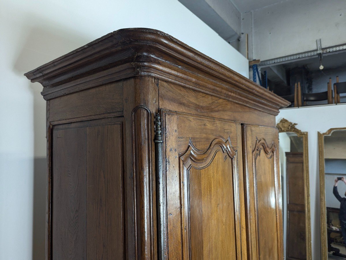 Louis XV Style Walnut Wardrobe, Early 19th Century-photo-4