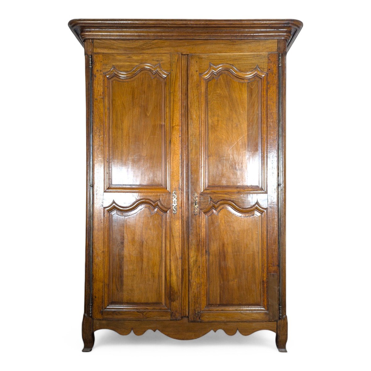 Louis XV Style Walnut Wardrobe, Early 19th Century