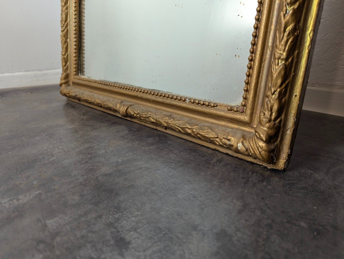 Pair Of Gilded Wood Mirrors-photo-3