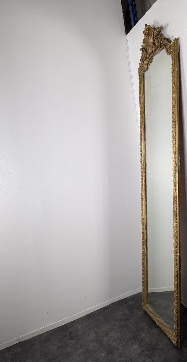 Pair Of Gilded Wood Mirrors-photo-1