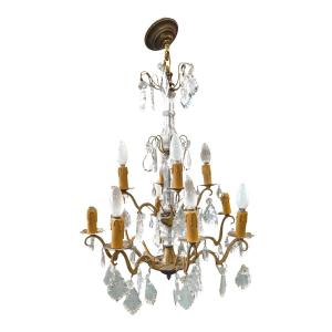 Louis XV Style Cage Chandelier With Tassels