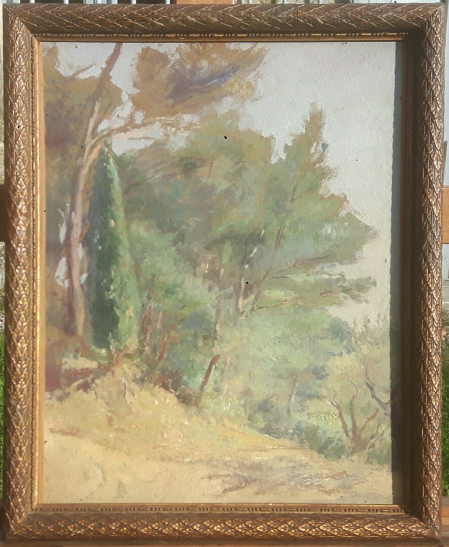 Paysage Méditerranéen - Alphonse Moutte (1840-1913)
