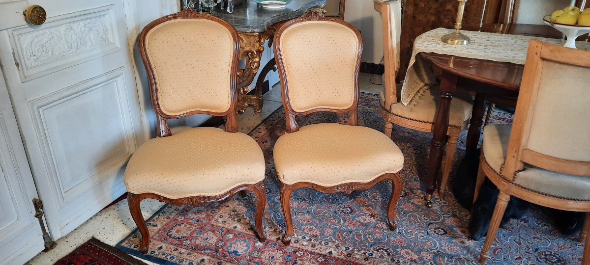 Pair Of Louis XV Low Chairs
