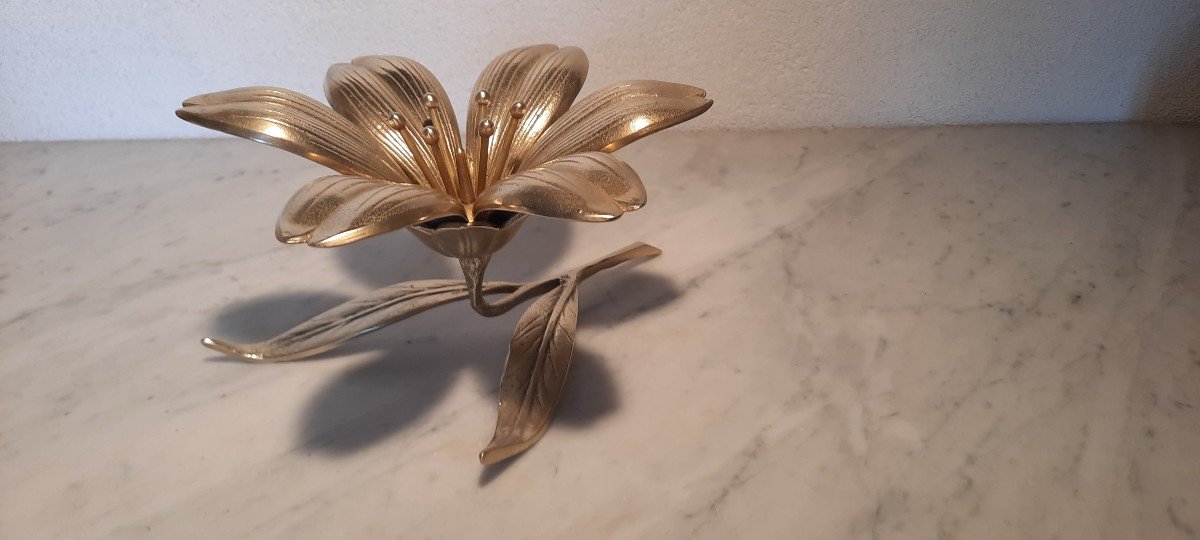 Cendrier Fleur En Bronze