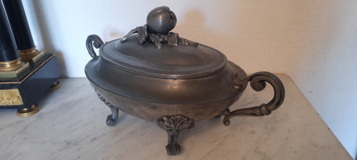 Pewter Soup Tureen From Paris-photo-2