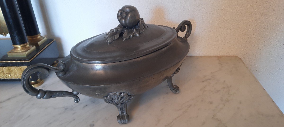 Pewter Soup Tureen From Paris-photo-4