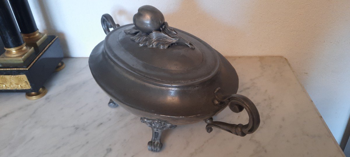 Pewter Soup Tureen From Paris-photo-2