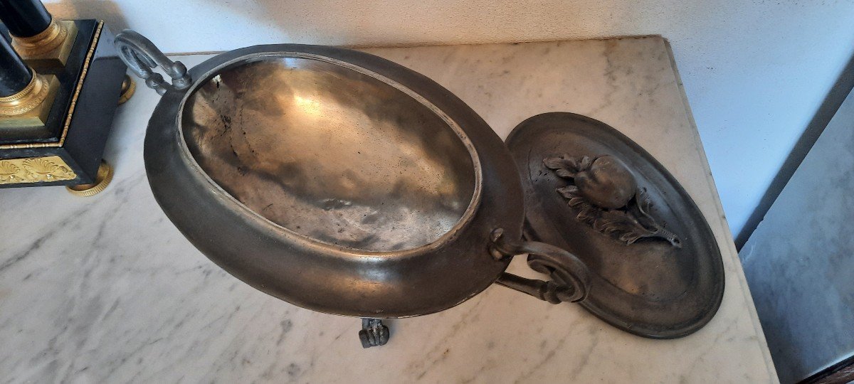 Pewter Soup Tureen From Paris-photo-3