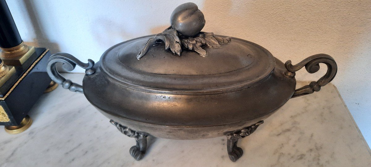 Pewter Soup Tureen From Paris