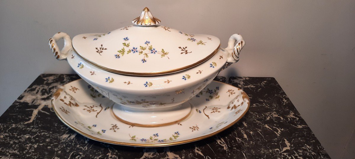 Soupière Porcelaine De Paris XIXème Siècle