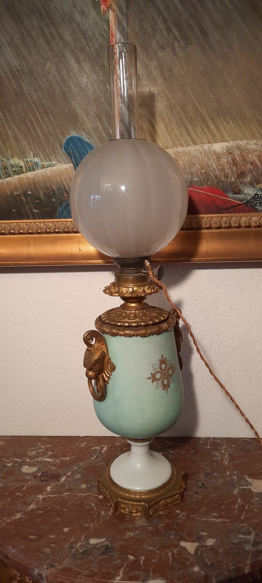 19th Century Paris Porcelain Lamp-photo-4