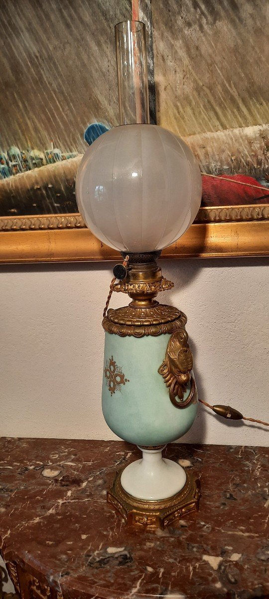 19th Century Paris Porcelain Lamp-photo-1