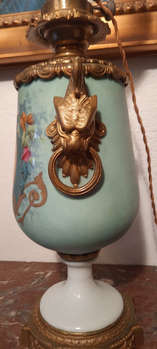 19th Century Paris Porcelain Lamp-photo-5