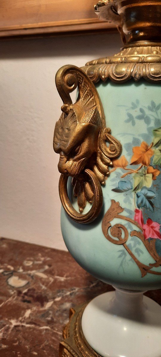 19th Century Paris Porcelain Lamp-photo-6