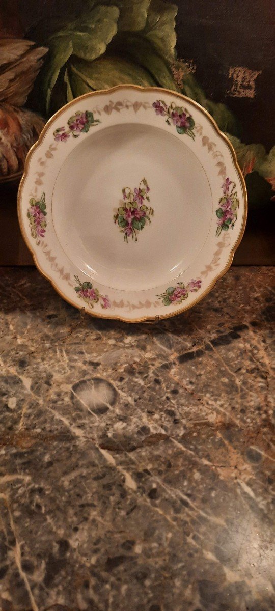 Pair Of 19th Century Paris Porcelain Plates-photo-3