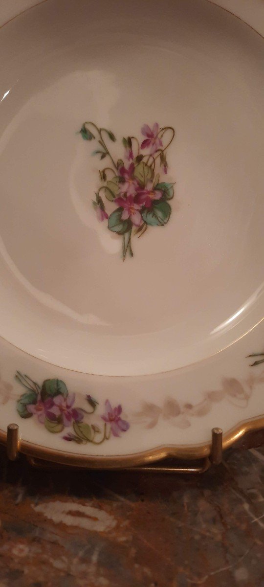 Pair Of 19th Century Paris Porcelain Plates-photo-4