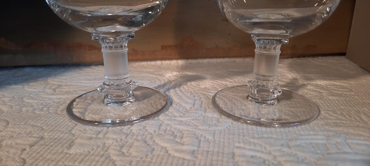 Deux Verres Lalique Modèle Murat-photo-4