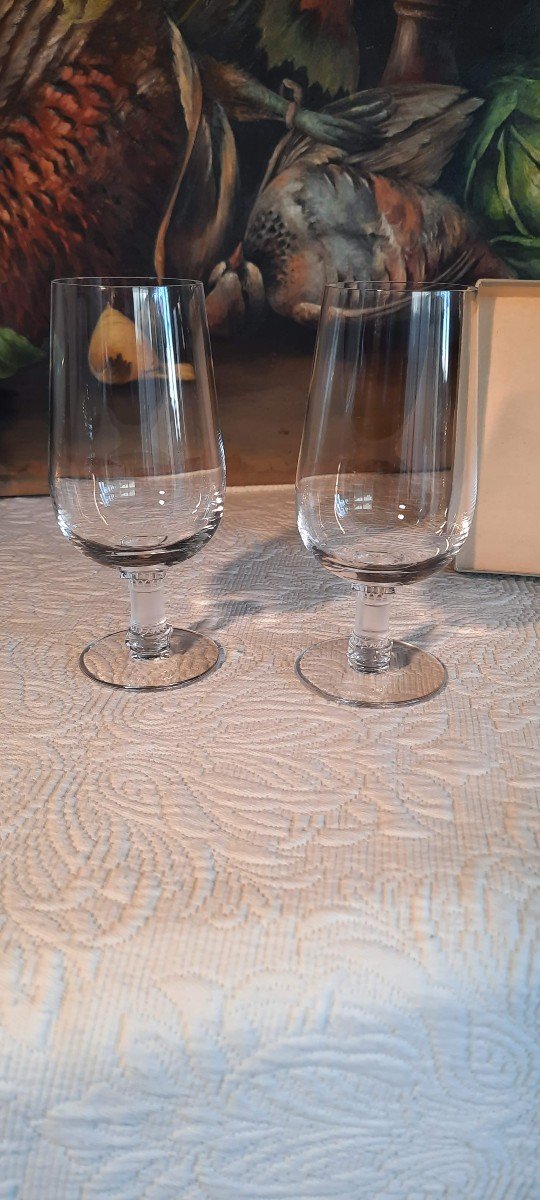 Deux Verres Lalique Modèle Murat-photo-3