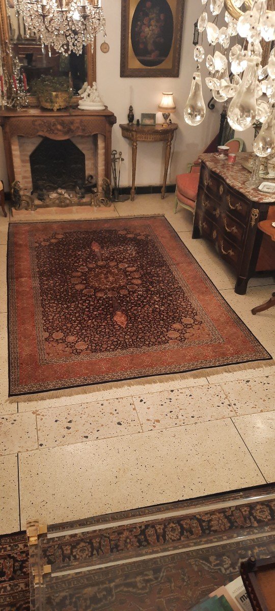 Tapis Tabriz Soie-photo-3