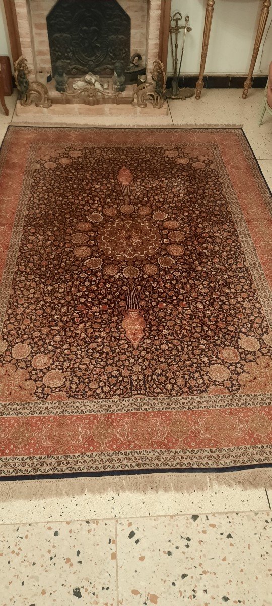 Tapis Tabriz Soie