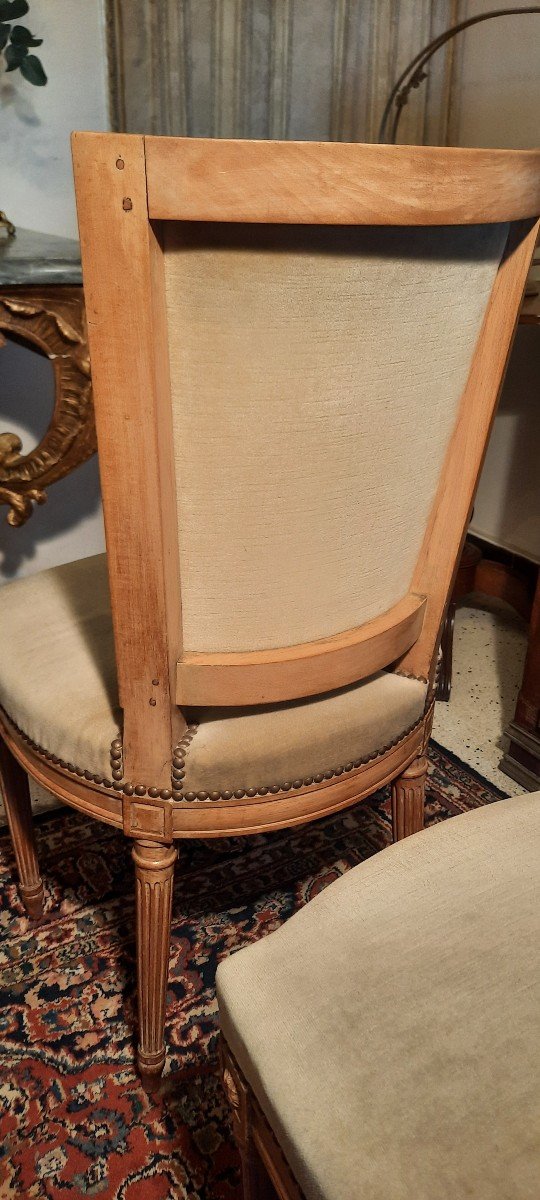 Six Louis XVI Style Chairs From The 19th Century -photo-2