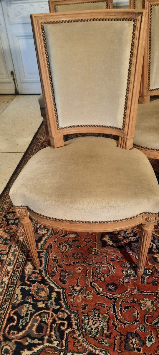 Six Louis XVI Style Chairs From The 19th Century -photo-3