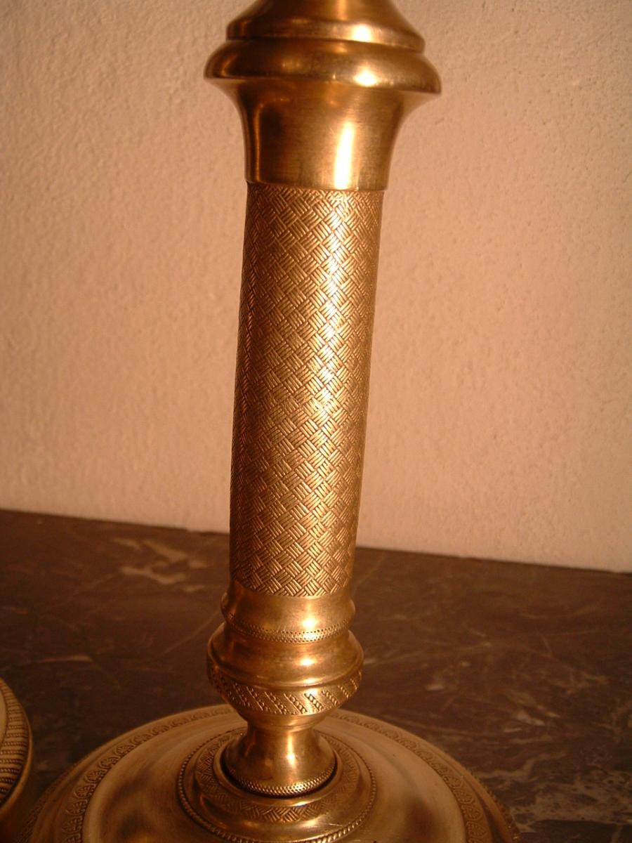 Pair Of Candlesticks Restoration Era-photo-1