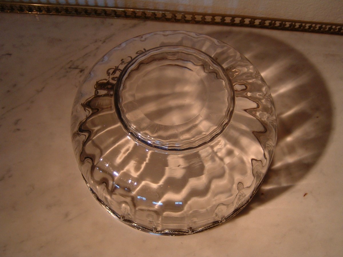 Victor Saglier Crystal And Silver Metal Cup-photo-1