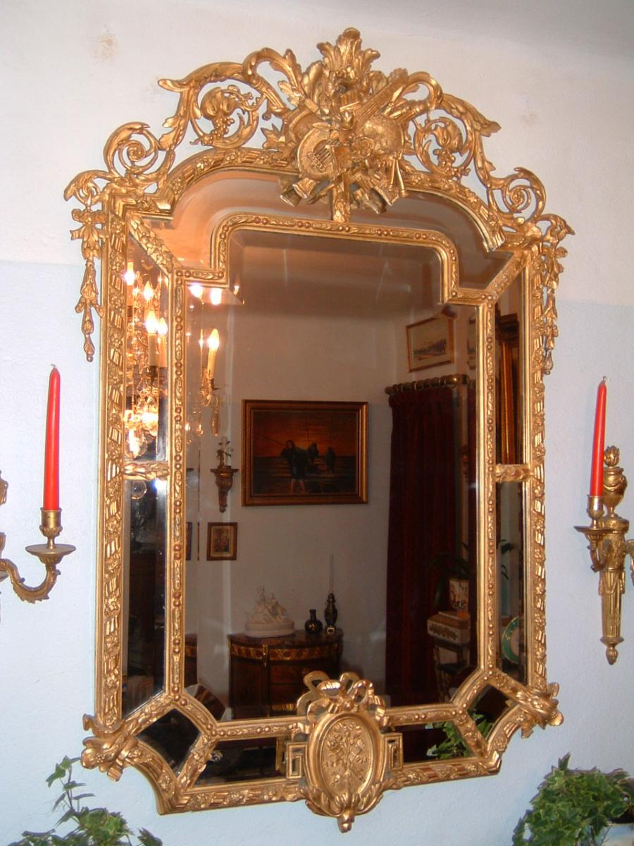 Mirror Parclose Louis XVI Style Era XIX Century