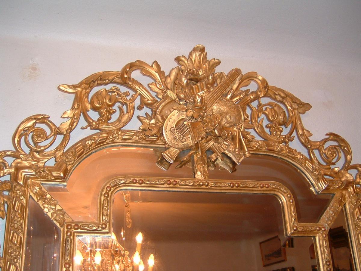 Mirror Parclose Louis XVI Style Era XIX Century-photo-4