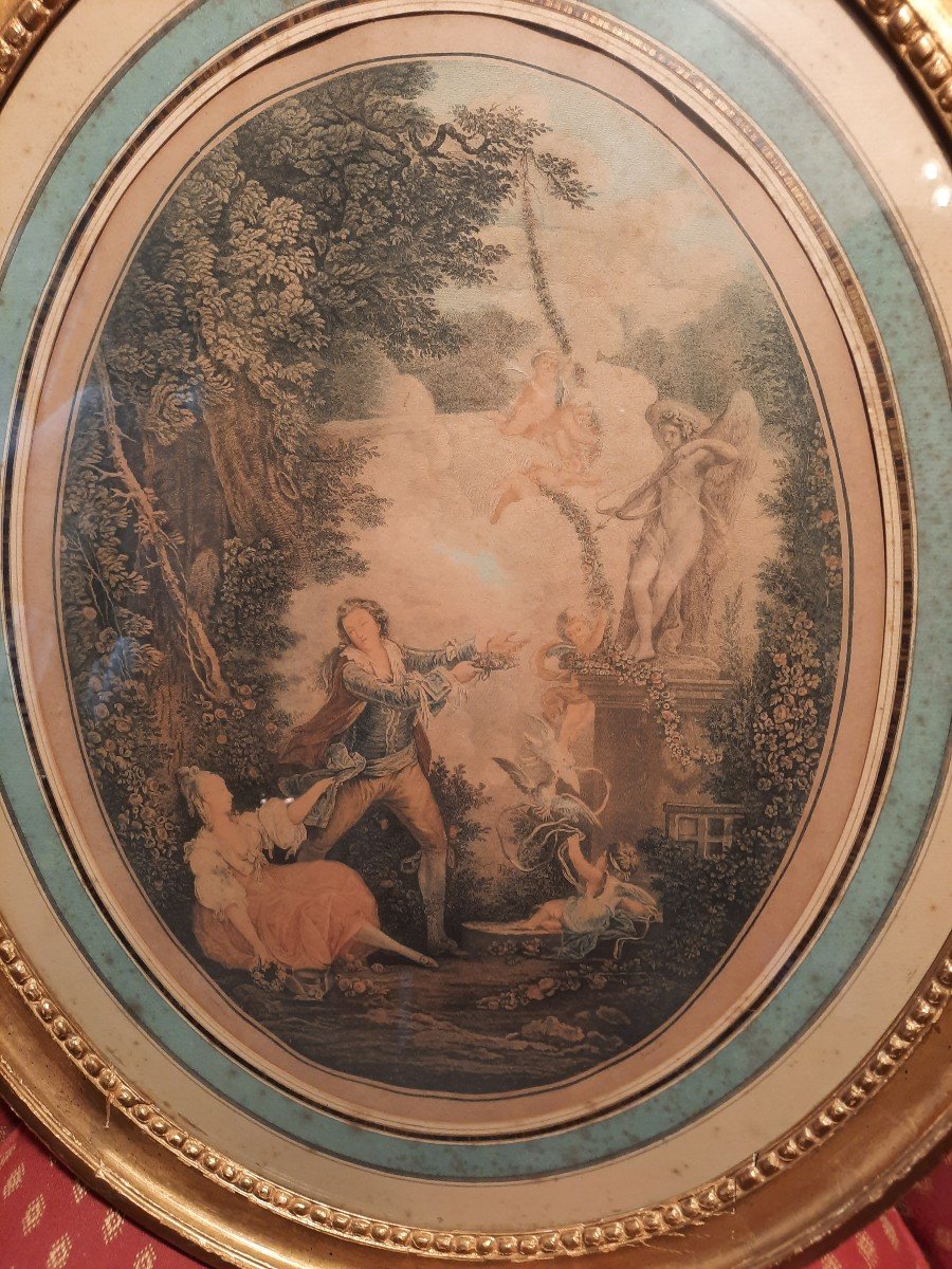 Pair Of Louis XVI Engravings-photo-2