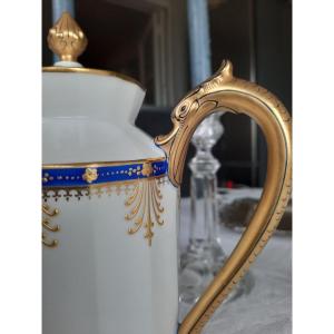 Service à Café Porcelaine De Limoges Bac Périgault XIXème Siècle