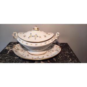 Soupière Porcelaine De Paris XIXème Siècle