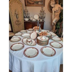 Limoges Porcelain Table Service Bac Périgault XIXth Century