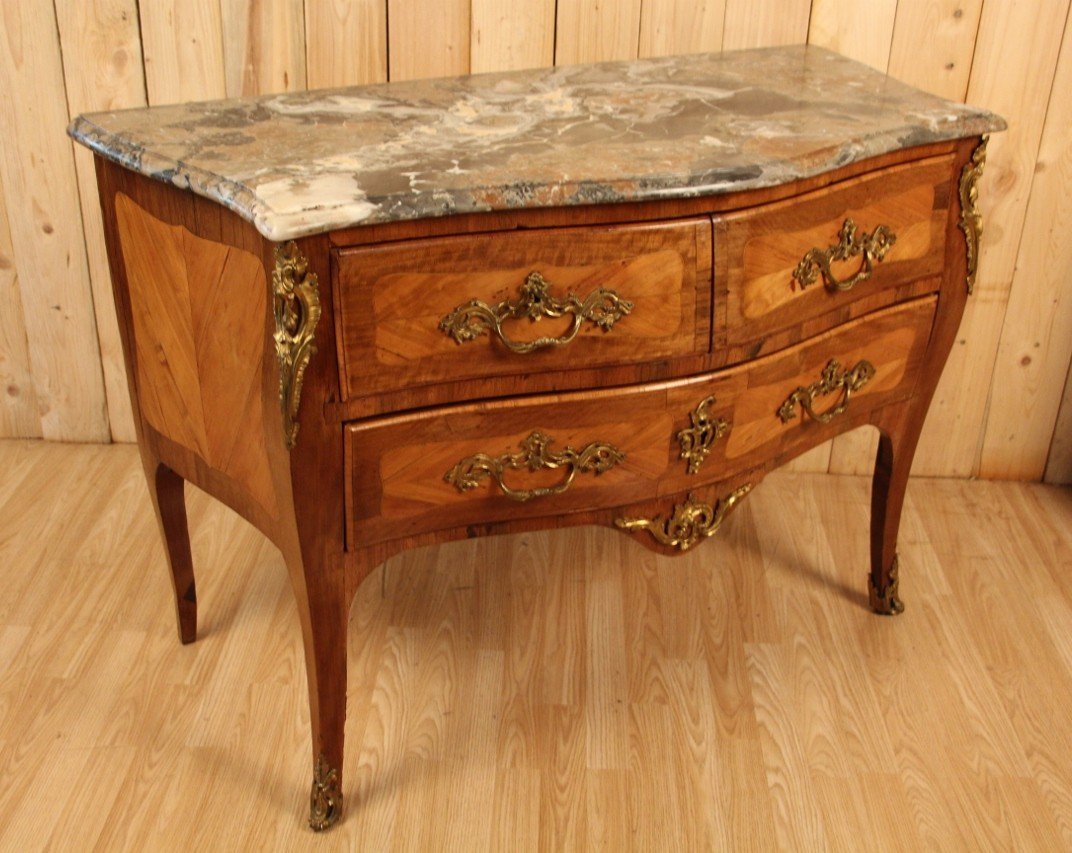 Commode Sauteuse d'époque Louis XV