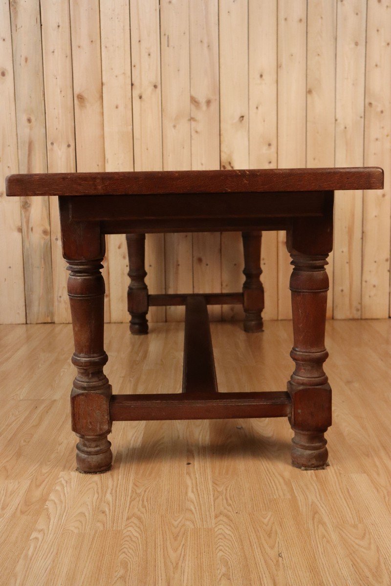 Large Farm Table In Solid Light Oak-photo-2