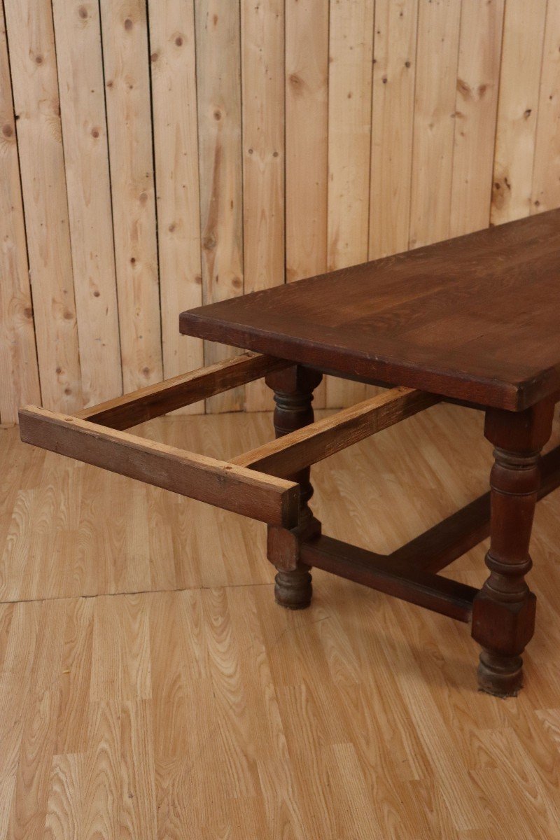 Large Farm Table In Solid Light Oak-photo-5