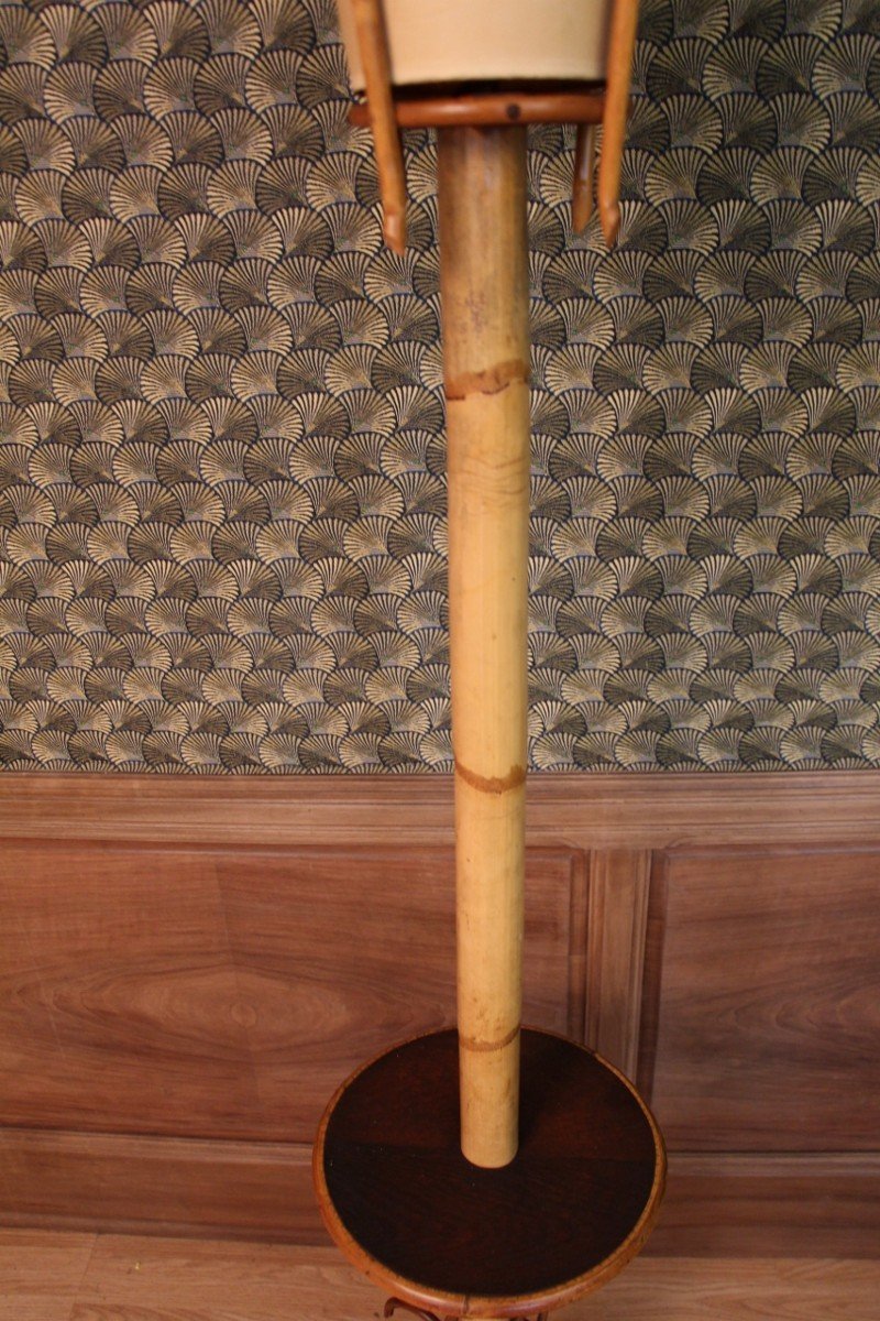 Rattan And Bamboo Floor Lamp 60's-photo-4