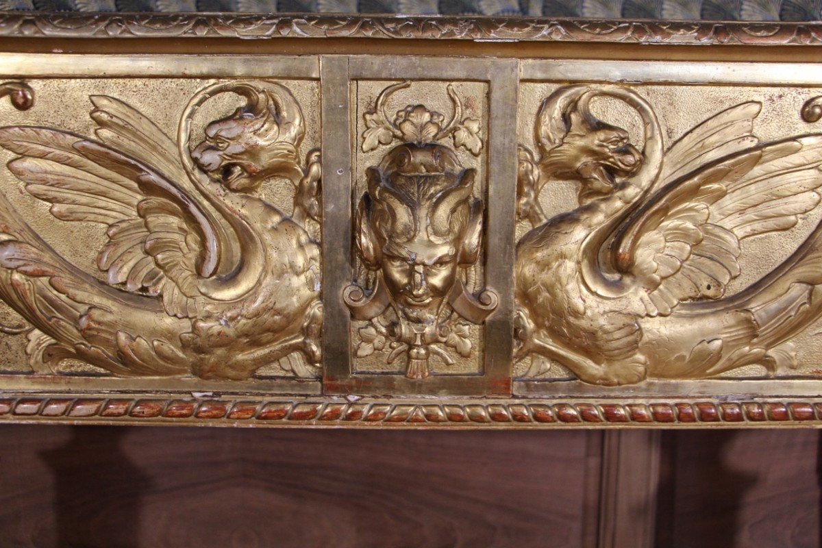 19th Century Gilded Wood Planter -photo-3