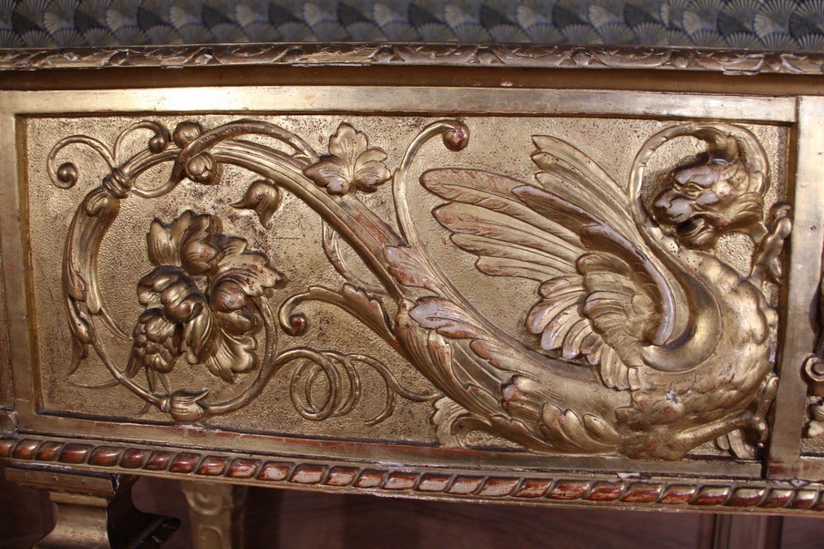 19th Century Gilded Wood Planter -photo-5