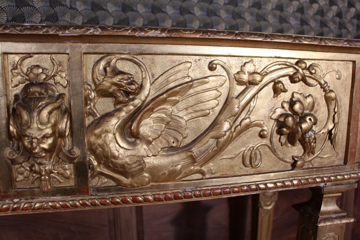 19th Century Gilded Wood Planter -photo-6