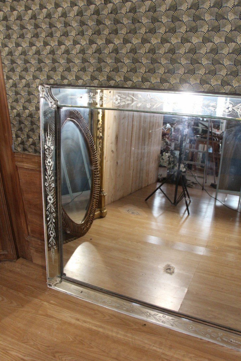 Huge Murano Countertop Mirror 355 Cm Long -photo-3