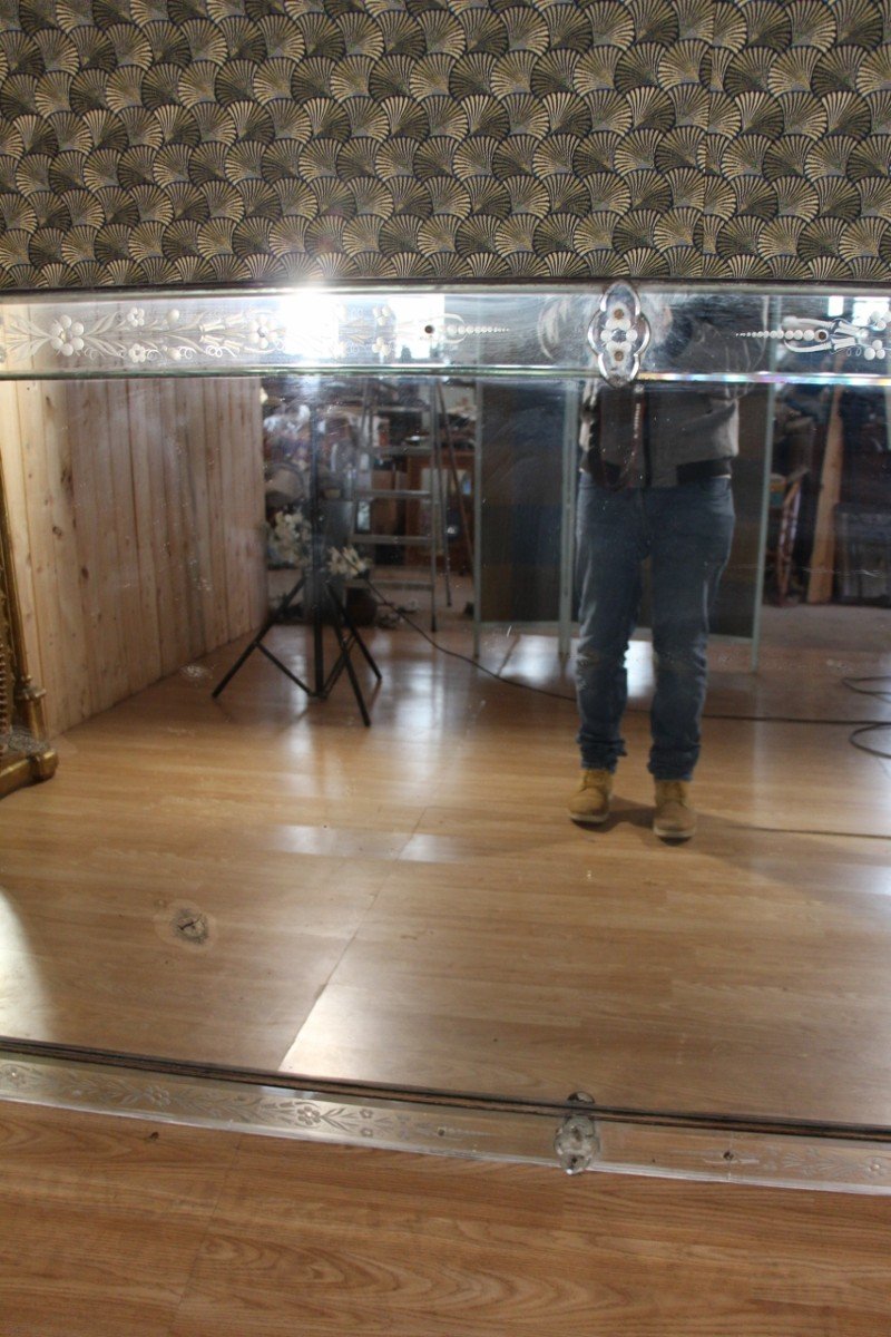 Huge Murano Countertop Mirror 355 Cm Long -photo-4