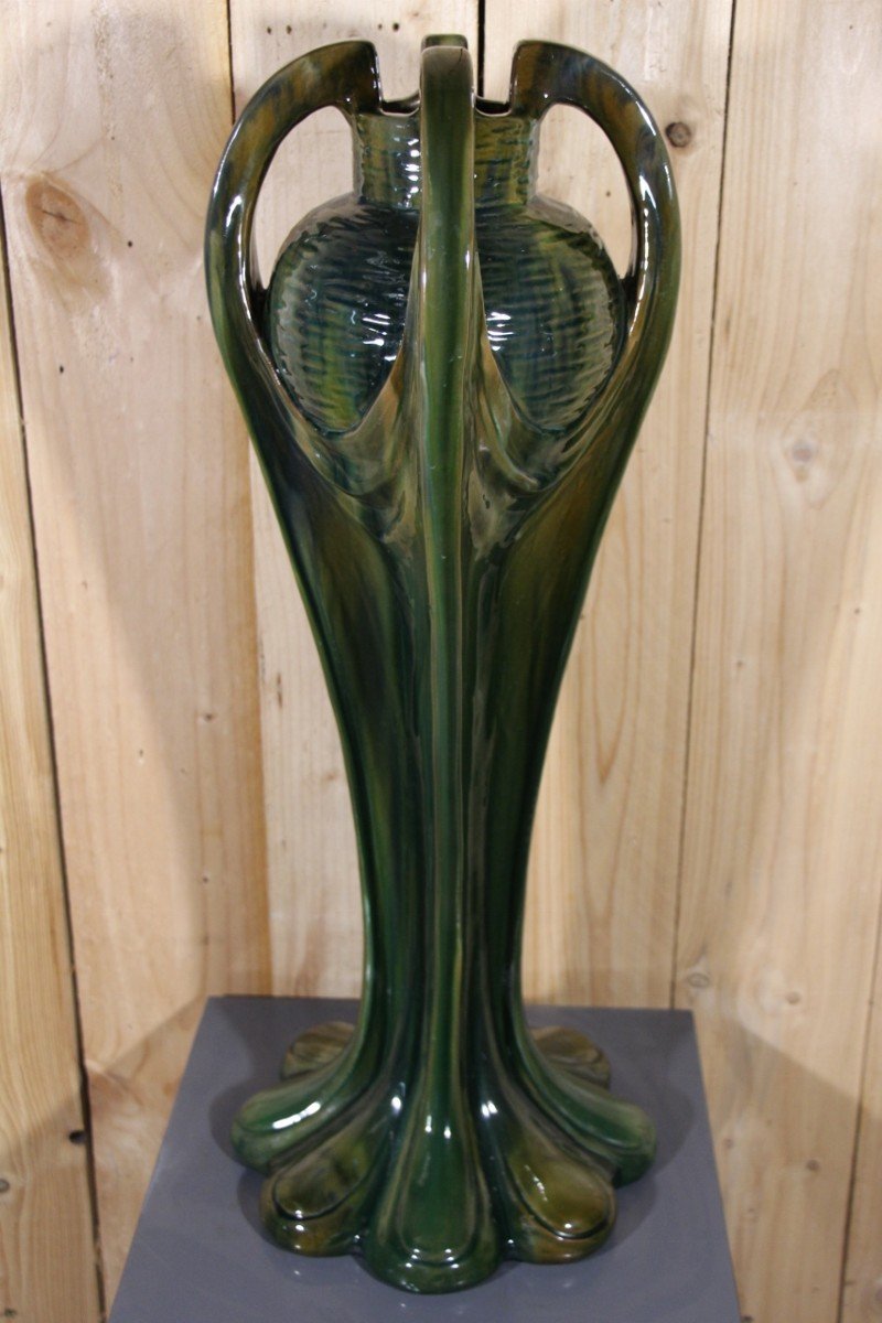 Grand Vase Art Nouveau De Jérôme Massier -photo-2