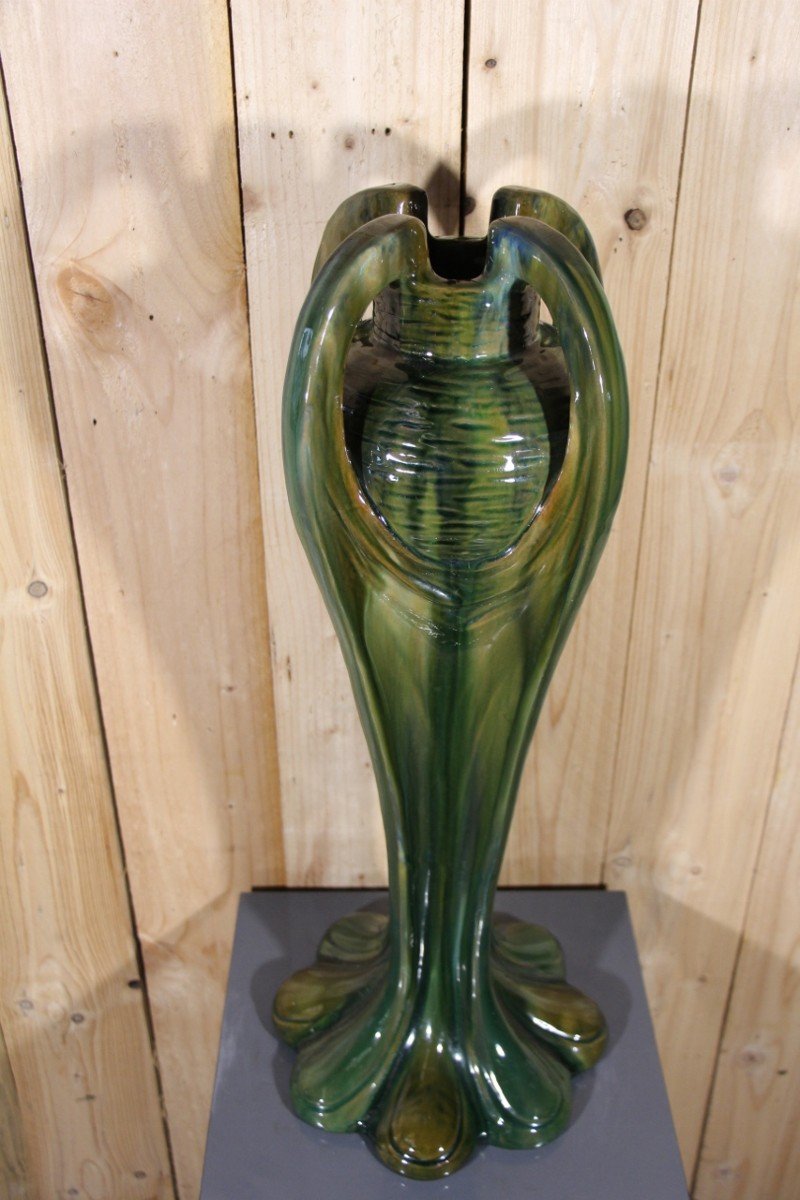 Grand Vase Art Nouveau De Jérôme Massier -photo-1