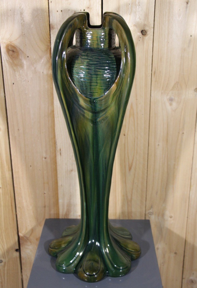 Grand Vase Art Nouveau De Jérôme Massier 